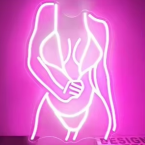 Dimmerabile Sexy signora insegna al Neon per l'uomo grotta trasformatore di controllo remoto alimentazione parete decorazione per Club compleanno segno elettronico - Product Image 2