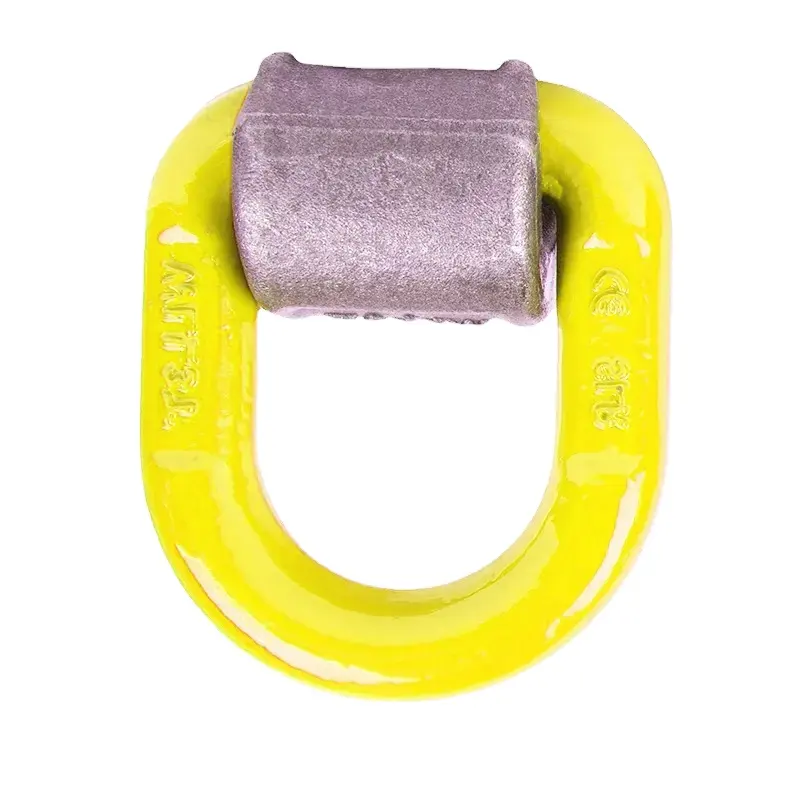 Hlm Gratis Monster Iso Certificering Bulk Metaal Gelaste Gesmede D Ring Met Las Op Clip Las-On D-Ring
