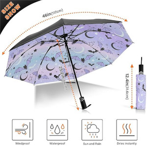 Folding Compact Travel <strong>Umbrella</strong> Automatic <strong>Open</strong> Close <strong>Inverted</strong> Windproof Sun UV Protection Portable Reverse <strong>Umbrella</strong> for Rain - Product Image 3