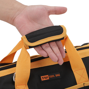सस्ती कीमत पोर्टेबल सिंगल-लेयर ऑक्सबर्ड जिपर बड़ी क्षमता टिकाऊ पर्यावरण के अनुकूल इलेक्ट्रीशियन टूल बैग - Product Image 6