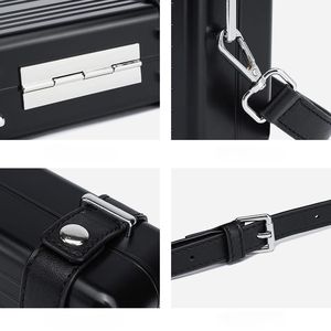 Nuova Borsa a <span class=keywords><strong>Tracolla</strong></span> Trendy in Stile Vintage con Cinghia in <span class=keywords><strong>Pelle</strong></span> PU e Custodia Rigida in Plastica per <span class=keywords><strong>Uomo</strong></span>, Semplice Mini Borsa a Spalla Singola - Product Image 6