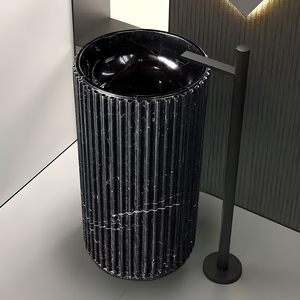 <span class=keywords><strong>Lavabo</strong></span> <span class=keywords><strong>de</strong></span> Mármol <span class=keywords><strong>de</strong></span> Estilo Moderno Europeo, Lavamanos <span class=keywords><strong>de</strong></span> Piedra Resistente al Agua, Pedestal para Baño, para Hogar y Hotel - Product Image 6