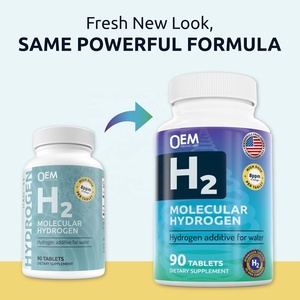 Comprimés d'eau hydrogénée OEM H2, suppléments d'hydrogène moléculaire <span class=keywords><strong>avec</strong></span> magnésium pour soutenir la vitalité, la santé cérébrale et cognitive. - Product Image 3
