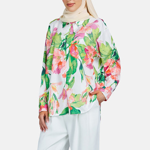 Damen Muslim Langarm Frauen Shirts T-Shirt Frauen Muslime Blusen und Tops - Product Image 2