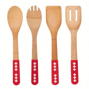Ensemble d'ustensiles de cuisine en bambou écologique, spatule et cuillère, très demandé - Product Image 6