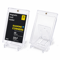 Étui à cartes magnétique ultra-transparent et résistant aux UV 35PT 55PT 75PT 100PT 130PT 180PT pour cartes de sport à collectionner