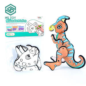 HS çocuk şişme oyuncaklar kiti DIY el yapımı sanat boyama dinozor beraberlik balonlar tedarikçisi satılık - Product Image 2