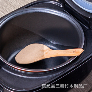 Beechwood Wooden Spoon Spatula For Stir Fry Cooking <b>Kitchen</b> Utensil Hand Wash Only Microwave Safe Oven Safe - Product Image 2