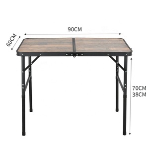 MDF Tabletop Storage Basket <b>Folding</b> Camping <b>Tables</b> 3ft Multi-use <b>Table</b> Trips <b>Adjustable</b> Picnic <b>Table</b> Kit - Product Image 2