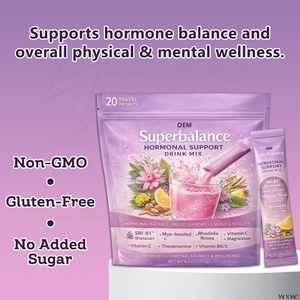 Superbalance, Mezcla de Bebida en Polvo para el Equilibrio Hormonal, Apoya el Estado de Ánimo, la Energía y la Vitalidad, 20 Prácticos Sobres para Viaje - Product Image 3