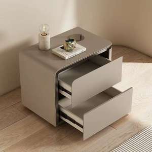 <span class=keywords><strong>Table</strong></span> <span class=keywords><strong>de</strong></span> chevet en bois massif <span class=keywords><strong>de</strong></span> style crème, simple et moderne, chambre à coucher, armoire <span class=keywords><strong>de</strong></span> rangement blanche - Product Image 4