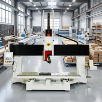 Fresadora CNC de 5 Ejes Rongchi con Mesa de Carga y Descarga Automática para Tallado de Madera, MDF, Acrílico y Espuma, Cabezal Giratorio de 180 Grados, Certificación CE