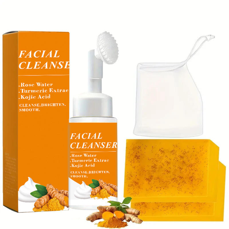 1Cleansing Mousse+2 soap