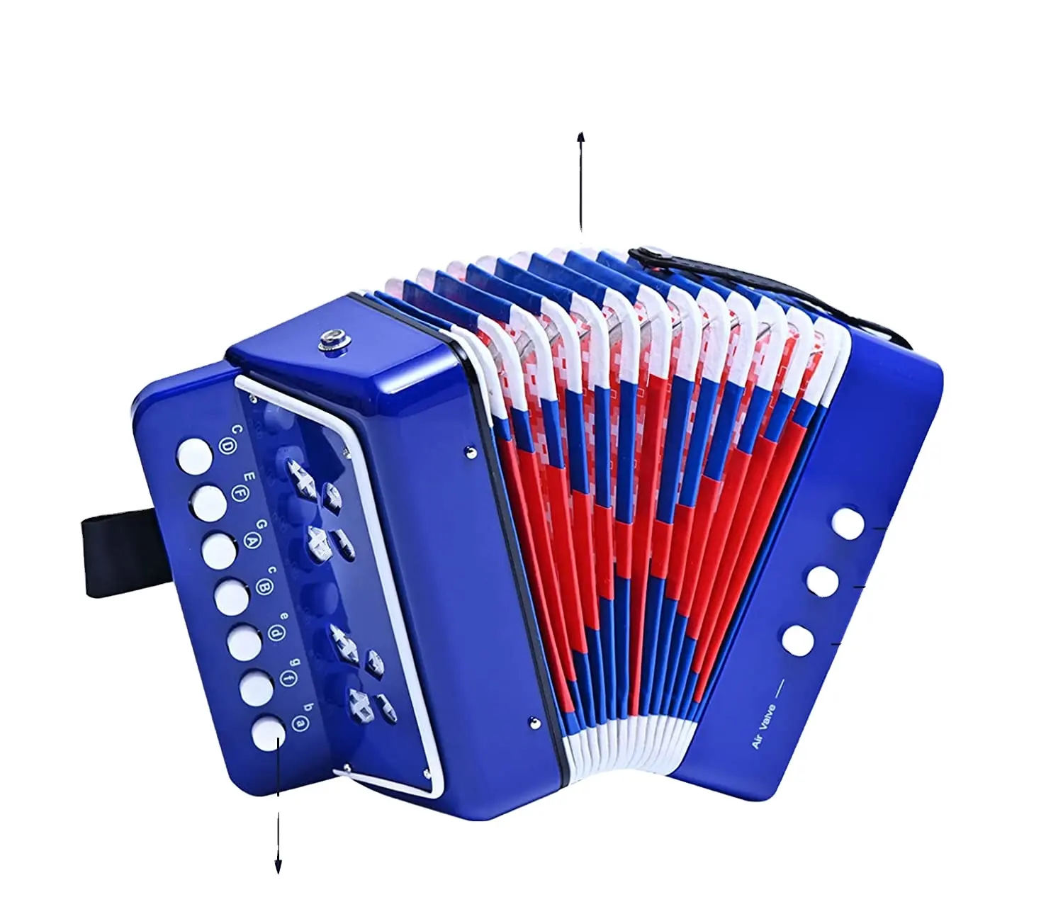 High-Quality Mini Small Accordion 7-Key 2 Bass Accordion Educational Musical Instrument Rhythm Band for Kids