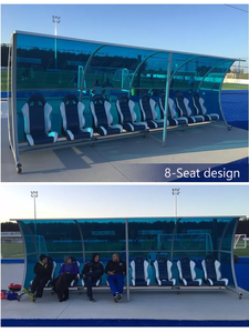 Banca Móvil para Futbolistas Suplentes, 2-24 Asientos, Banca Personalizada para Equipos de Fútbol, Asientos de Respaldo para Campos Deportivos NPY-VIP - Product Image 4