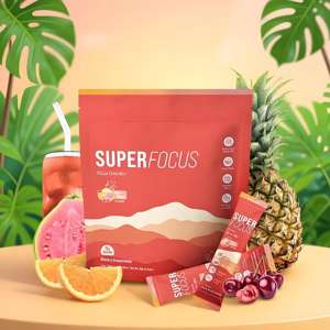 Cognitive Boost Super Focus, Polvo Electrolítico con Sabor a Ponche de Frutas <span class=keywords><strong>para</strong></span> la Memoria, la Concentración e Hidratación Diaria - Product Image 5
