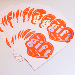 Papel Adhesivo Romántico Rojo en Forma de Corazón, Resistente al Aceite, Adhesivo Fuerte, Tamaño Personalizado, Etiqueta Adhesiva para Embalaje, Regalos de Amor, Sellado - Product Image 3