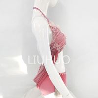 LIUHUO Pole Dance Luxury Flash Drill Competition Performance White Lyrical Dance Dress Customize