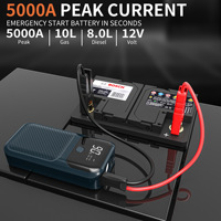 6000mah Mini Car Jump Starter Booster Portable Car Jump Starter Emergency Kit LED Flashlight Battery Pack untuk Mobil