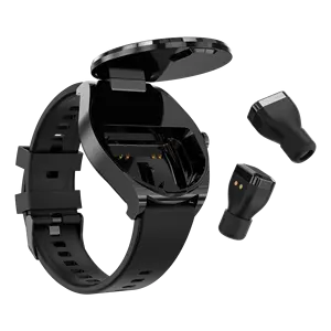 厂家热销S9带耳塞的智能手表1.28英寸圆形全触摸屏ip68防水支付智能手表