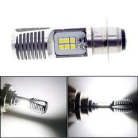 Lumière Led pour moto 2835 12smd, phare pour véhicule électrique à large tension, projecteur p15d h4