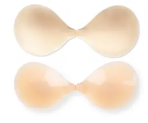 Bra Push Up 2021 Newest Solid Silicone Matte Surface Invisible Breast Push Up Adhesive Bra For Dresses