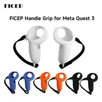 FICEP pour Quest 3 poignée en Silicone étui de protection résistant à la sueur contrôleur tactile Protection pour Quest 3 VR accessoires