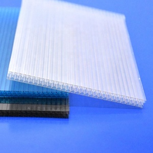 Haute résistance 8mm clair cellulaire pc <span class=keywords><strong>polycarbonate</strong></span> toit panneau en nid d'abeille feuille creuse à vendre - Product Image 1