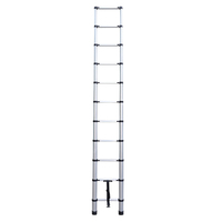 Escalier de sécurité portable de 3,2 m, verrouillage, marche pliable, aluminium télescopique, échelle pliable de sécurité