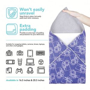 Custom Wrap Magic Self-Adhesive Cloth Protective <b>Camera</b> Wrapper Washable Cloth Compatible with <b>Camera</b> Lens Laptop Smartphone - Product Image 4