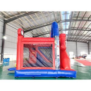 Nouveau Château Gonflable Commercial en Promotion : Combo Toboggan et Aire de Jeu Super-héros - Product Image 4