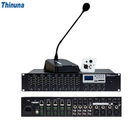 Amplificador de Audio Digital Thinuna PP-6284 II/4450P, Sistema PA, 4 Canales, Mezclador Estéreo, con BT/USB/FM