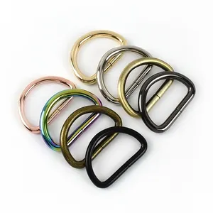 MeeTee F4-6-32mm Alloy D Ring Buckles Clasp DIY Garment Clothes Luggage Sewing Handmade Bag Purse D Rings