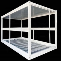 Conteneurs pliables modulaires préfabriqués de Chine, 20 pieds, 40 pieds, pour maisons, bureaux, maisons miniatures, à vendre