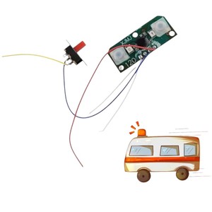Carte PCBA de <span class=keywords><strong>jouet</strong></span> d'ambulance personnalisée KY avec <span class=keywords><strong>circuit</strong></span> imprimé à commande sonore et lumière LED COB pour jeu d'imitation pour enfants, fabricant OEM - Product Image 1
