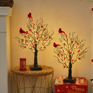 Luces de Navidad Preiluminadas con Forma de Hoja de Arce en Blanco Cálido, Doble Alimentación por Batería y USB, con Función de Temporizador, para Decoración Festiva de Interiores - Product Image 1
