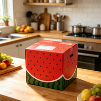 Carton ondulé laminé pour l'emballage et l'exportation de produits frais en chaîne du froid (légumes, fruits, pastèques)