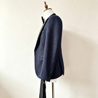 Costume homme fait main orné de strass et de sequins, ensemble 3 pièces : veste à simple boutonnage, gilet et pantalon, smoking scintillant pour mariage, bal de promo et soirée