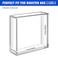 Présentoir en acrylique transparent personnalisé de qualité supérieure pour 30 boîtes de boosters de cartes à collectionner japonaises avec couvercle coulissant magnétique