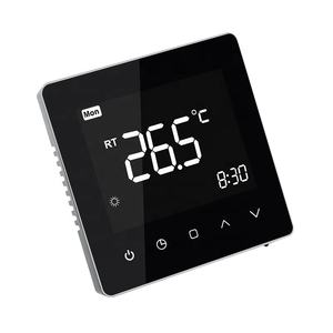 Termostato touchscreen WIFI bianco o nero per impianto di riscaldamento a pavimento - Product Image 2