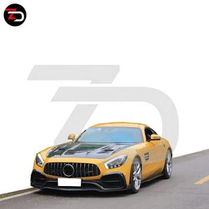 <span class=keywords><strong>Prix</strong></span> usine ZD Style Kit de carrosserie en Fiber de carbone diffuseur de lèvre avant jupes latérales couvercle de moteur pour <span class=keywords><strong>AMG</strong></span> GTC GTS GT 2 portes 2016-2021 - Product Image 3