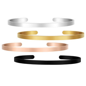 Diy gravure vierge manchette <span class=keywords><strong>ouverte</strong></span> bracelet en acier inoxydable pour la fabrication <span class=keywords><strong>de</strong></span> bijoux accessoires - Product Image 2