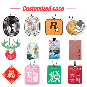 맞춤형 판촉 모양의 종이 자동차 공기 청정기 매달려 디자인 사용자 정의 자동차 공기 청정기 카드 향수 사용자 정의 로고 - Product Image 2