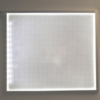 Feuille acrylique transparente pour éclairage LED, panneau guide de lumière PMMA SMD2835, IP65, extérieur, industriel, uniformité 90%, garantie 5 ans, 4100K