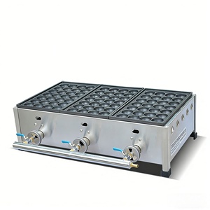 Nouvelle Arrivée Machine à Takoyaki Multifonctionnelle à Gaz Antiadhésive, <span class=keywords><strong>Gaufrier</strong></span> à Boulettes de Poisson, Gril Japonais à Boulettes de Poulpe à 3 Plaques en Promotion - Product Image 4