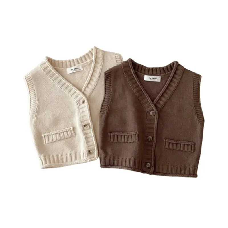 Suéter Unisex para niños y niñas pequeños, Jersey de punto, ropa de invierno