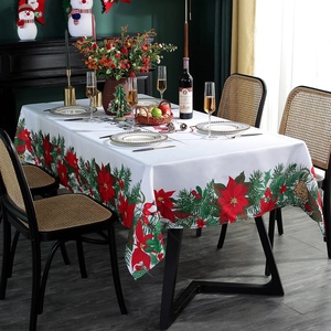 Tovaglia di natale usa e getta ovale in acciaio inossidabile rettangolo di stella di natale per decorazioni per feste - Product Image 2