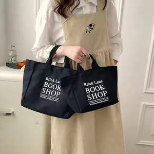 Bolso de mano con logotipo personalizado extra grande ecológico personalizado, bolso de lona natural 100% algodón, bolso de compras duradero - Product Image 2