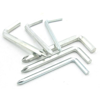 Set Kunci Hex Tipe L Baja CR-V Kelas Industri, Kit Kunci Allen Presisi 1.5mm-10mm untuk Penggunaan Otomotif & Furnitur