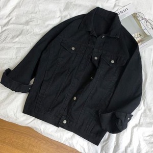 Haut à manches longues en denim <span class=keywords><strong>blanc</strong></span> ample rétro pour femmes, nouvelle collection printemps-automne 2024 Yuhong - Product Image 2